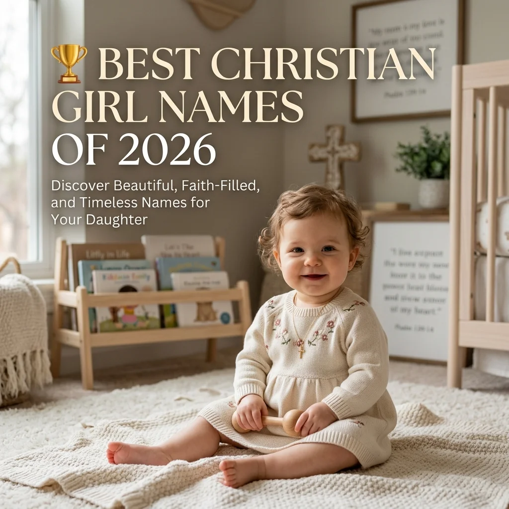 Best Christian girl names of 2026 with beautiful, biblical, faith-inspired, meaningful, and timeless ideas for baby girls