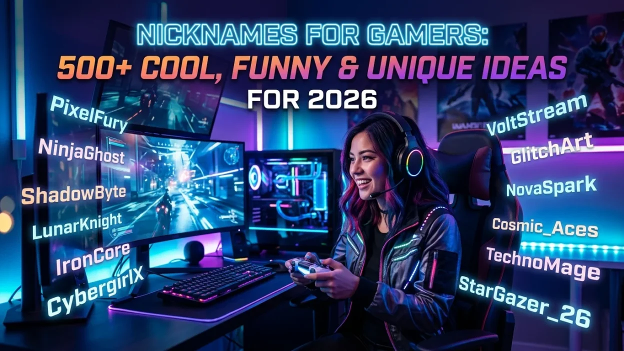 500+ nicknames for gamers in 2026 with cool, funny, unique, stylish, badass, and creative ideas for gaming profiles