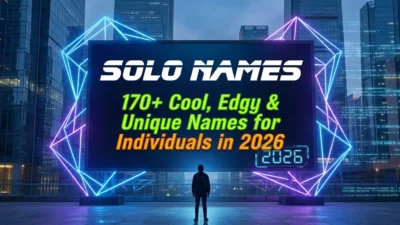 Solo names with 170+ cool, edgy, and unique ideas for individuals in 2026