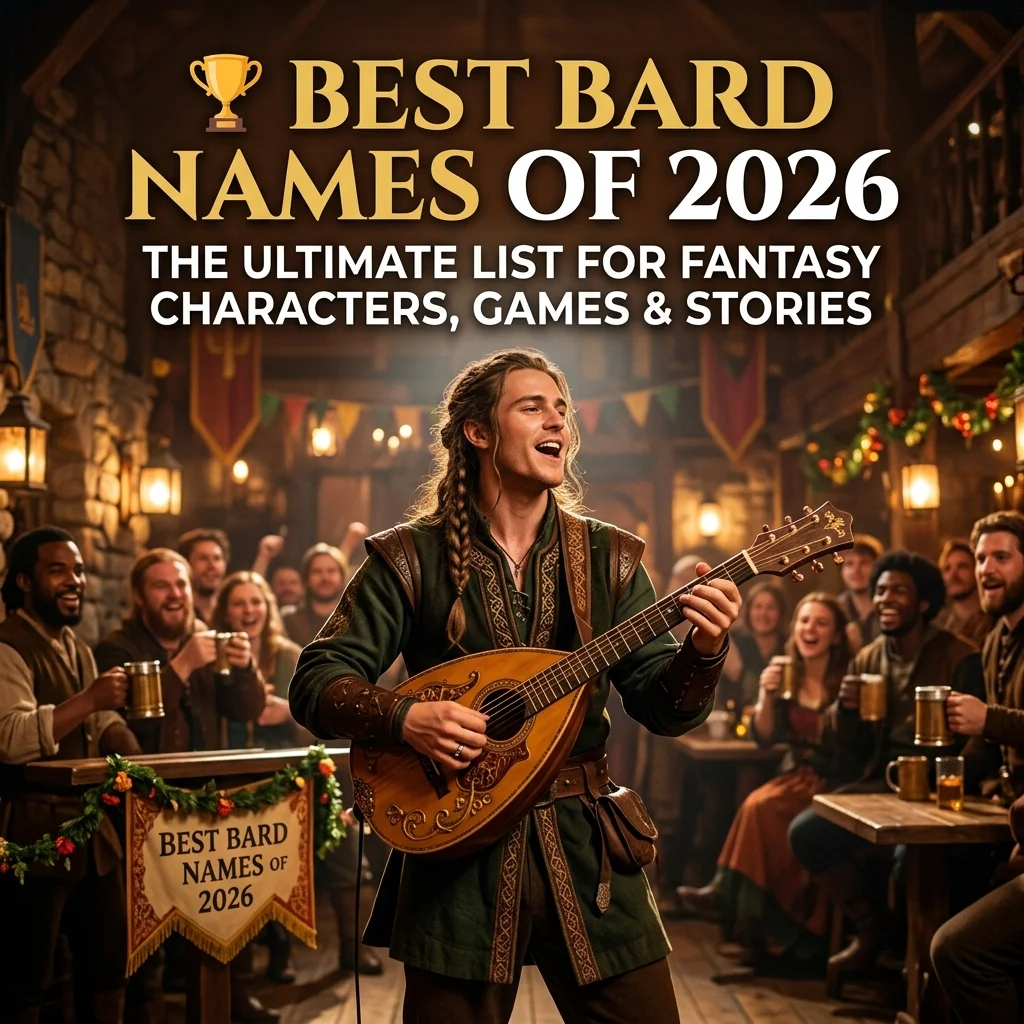Best bard names of 2026 with musical, witty, legendary, mystical, and creative fantasy character ideas