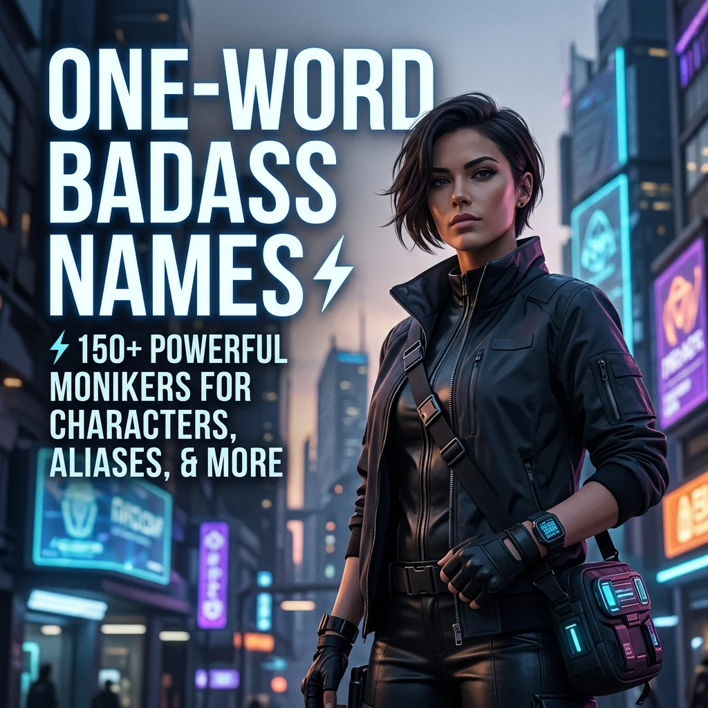 One-word badass gamer names with fierce, powerful, intimidating, and unique ideas for gaming profiles in 2026