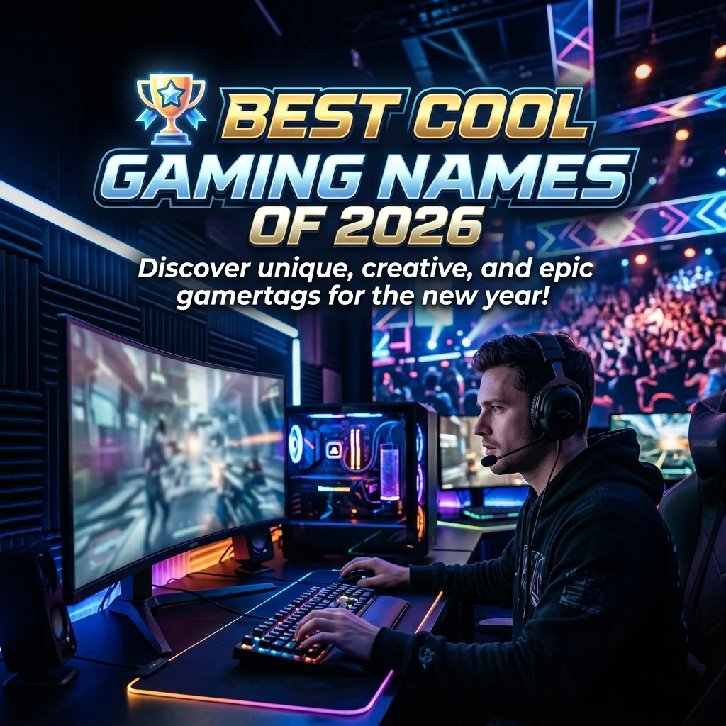 Best cool gaming names of 2026 with unique, creative, badass, stylish, and memorable ideas for gamers