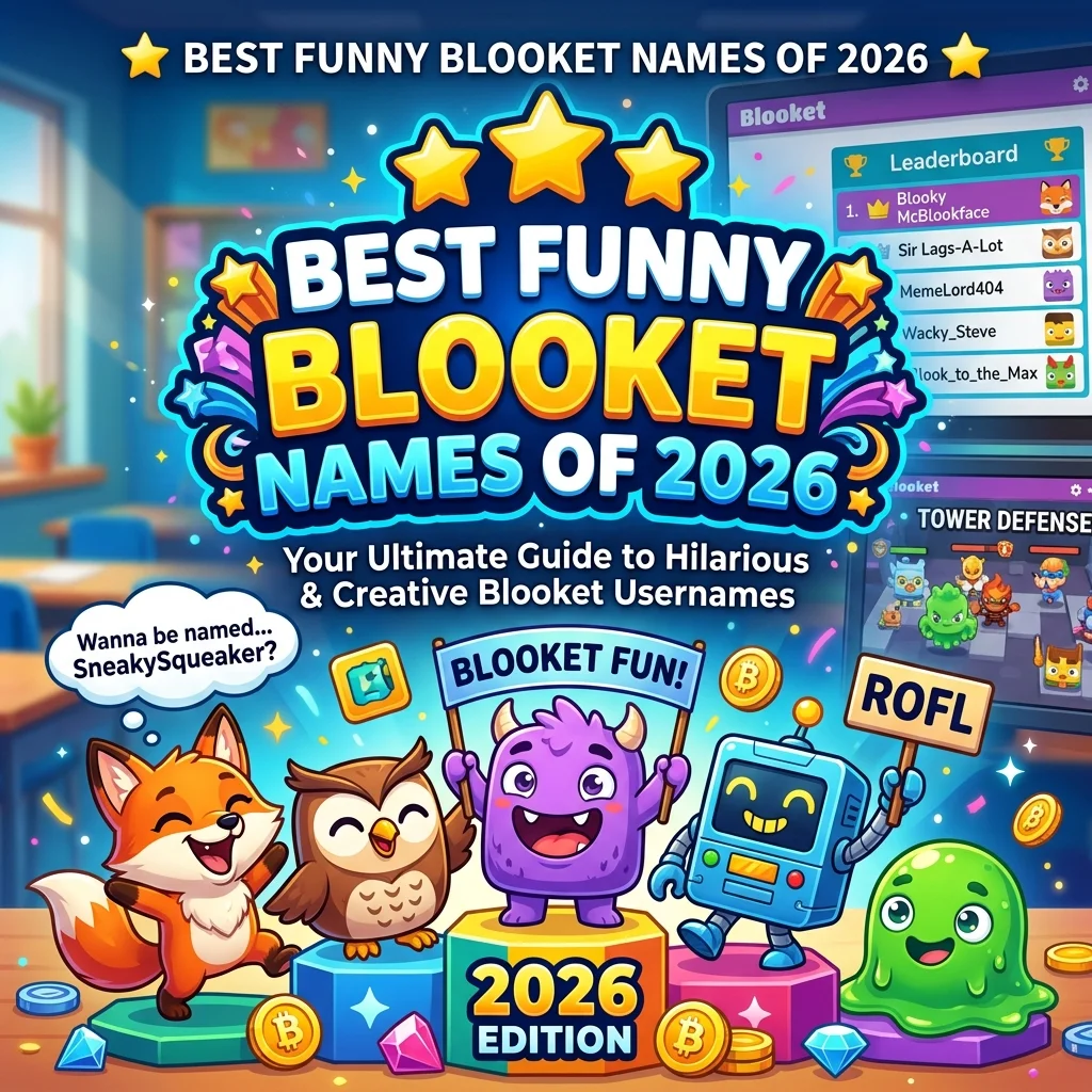 Best funny Blooket names of 2026 with hilarious, clever, creative, goofy, and classroom-friendly ideas for players