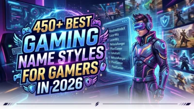 450+ gaming name styles for gamers with cool, unique, and creative name ideas in a futuristic esports design for 2026