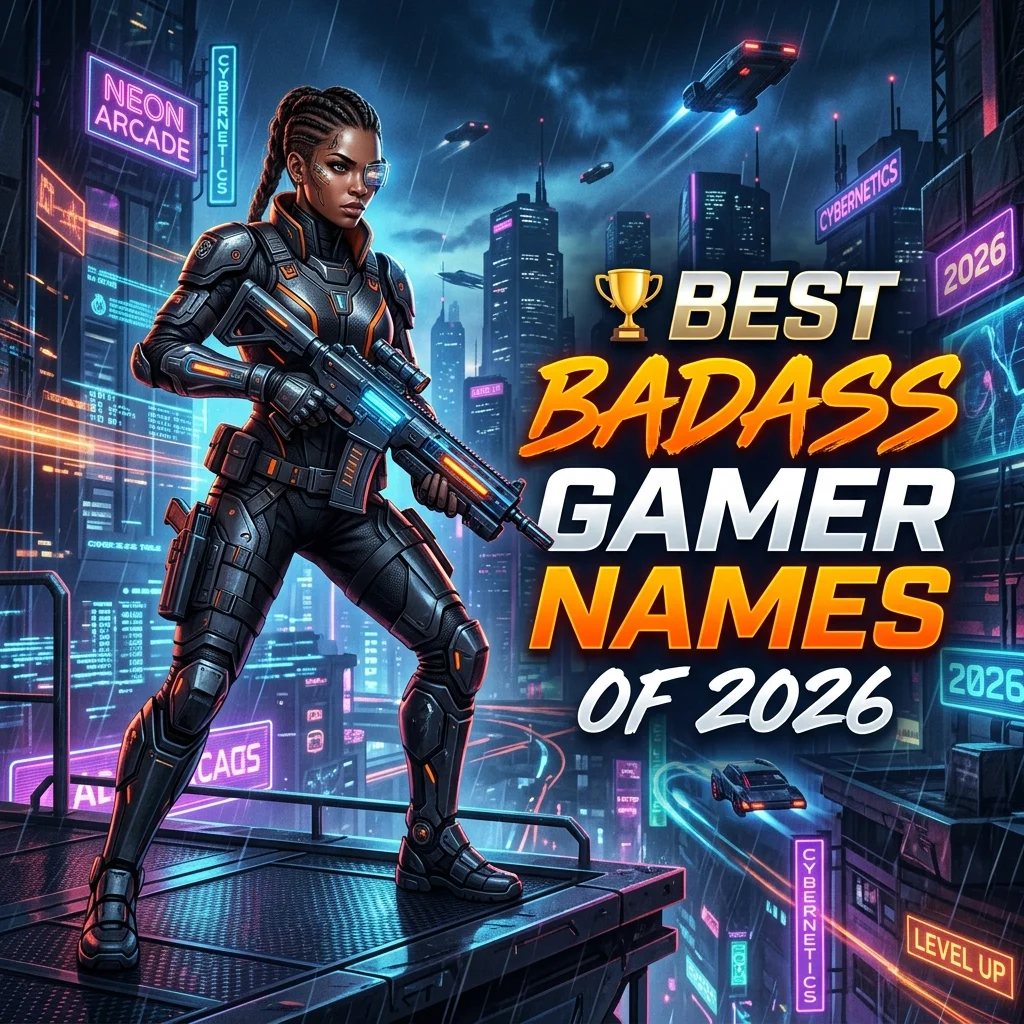 Best badass gamer names of 2026 with fierce, intimidating, powerful, unique, and edgy ideas for gaming profiles