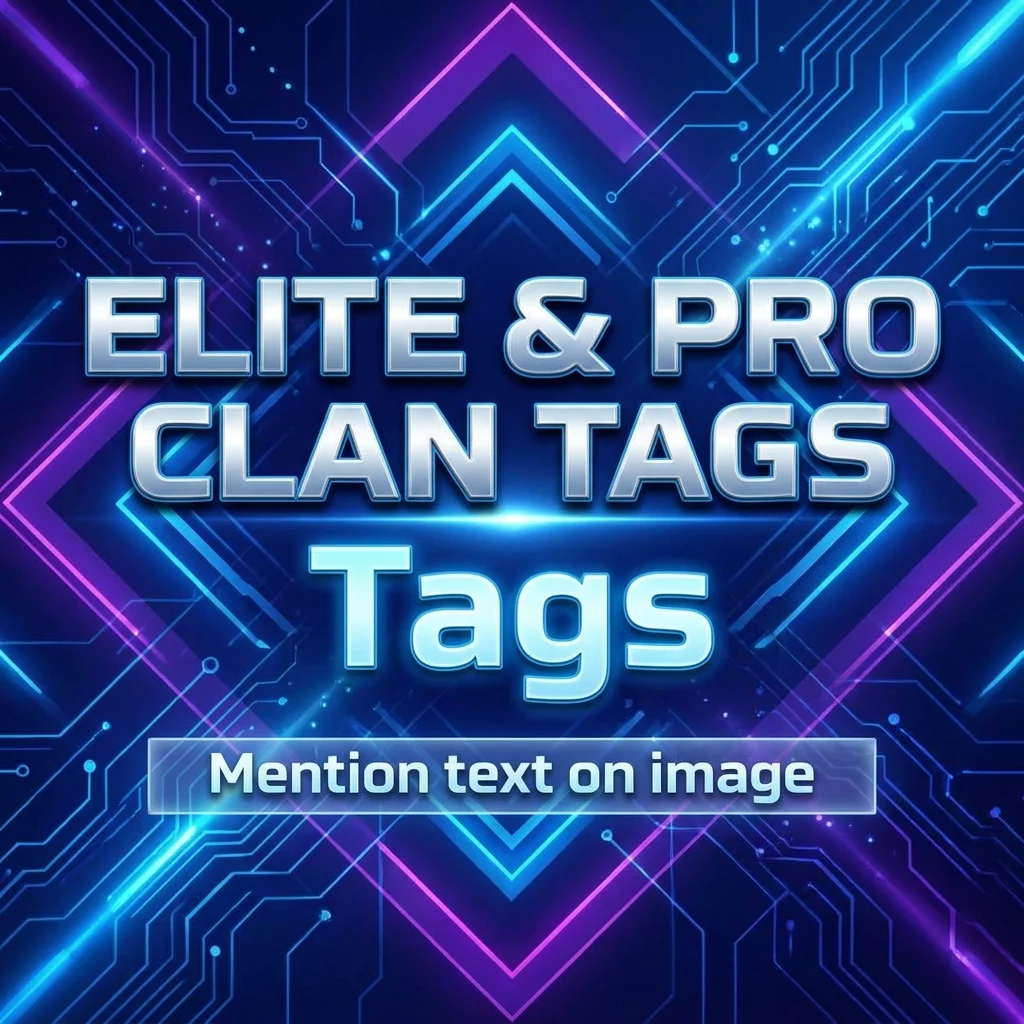 Elite and pro clan tags with stylish, powerful, and competitive gaming ideas