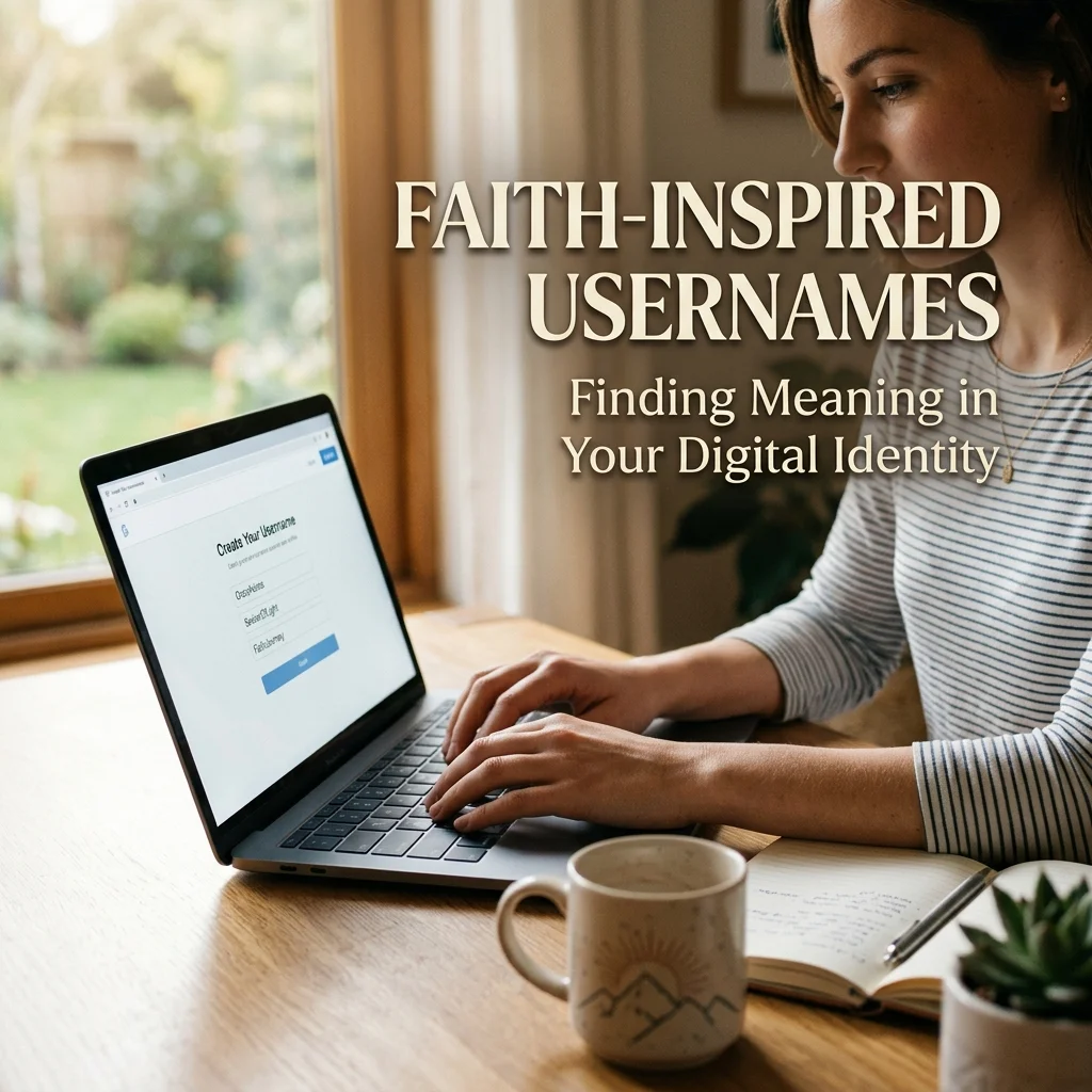 Faith-inspired Christian usernames with meaningful, uplifting, and spiritual ideas for social media and online profiles