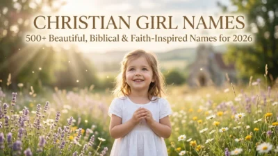 500+ Christian girl names for 2026 with beautiful, biblical, faith-inspired, meaningful, and timeless ideas for baby girls