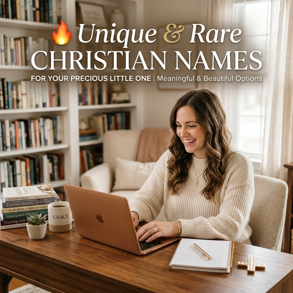 Unique and rare Christian girl names with beautiful, biblical, meaningful, faith-inspired, and uncommon ideas for baby girls