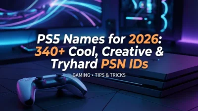 PS5 names for 2026 featuring 340+ cool, creative, tryhard, and unique PSN ID ideas
