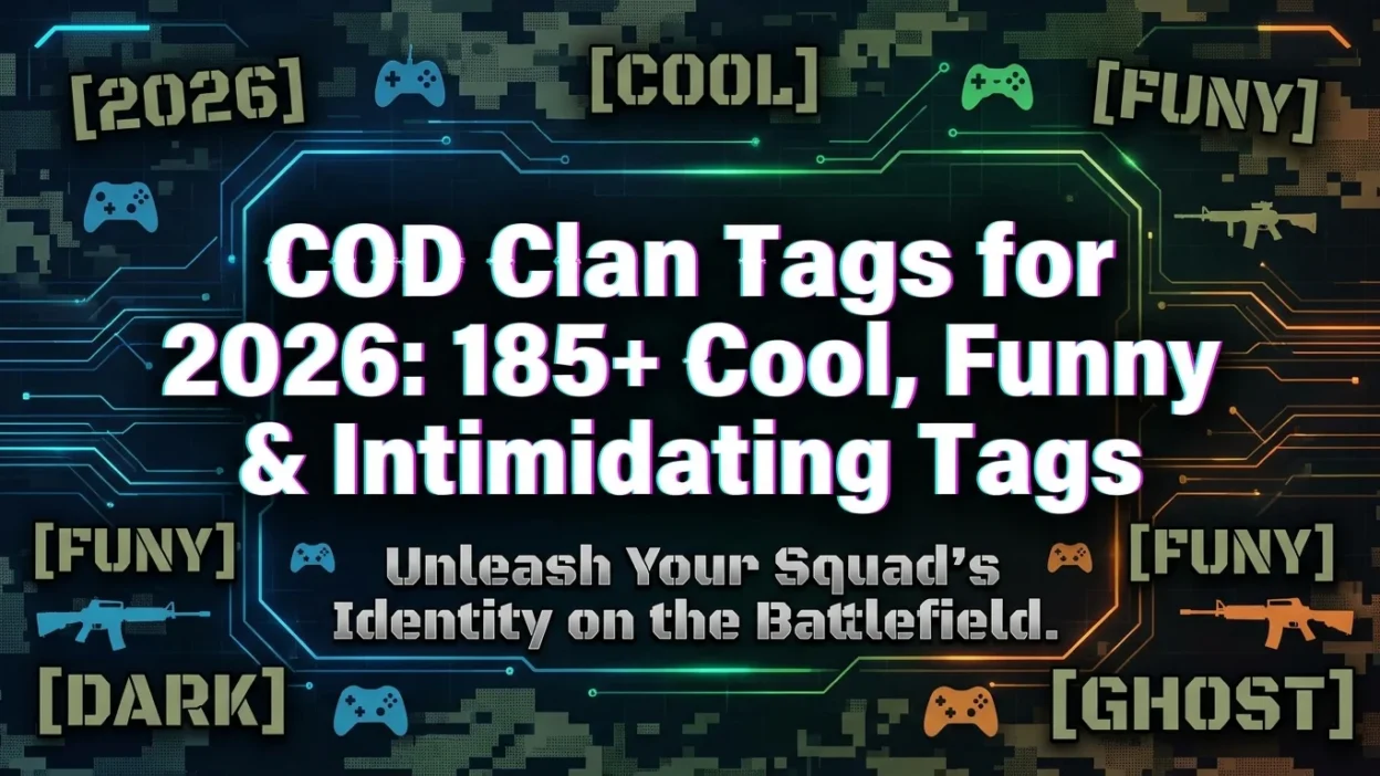 COD clan tags for 2026 featuring cool, funny, and intimidating ideas for gamers