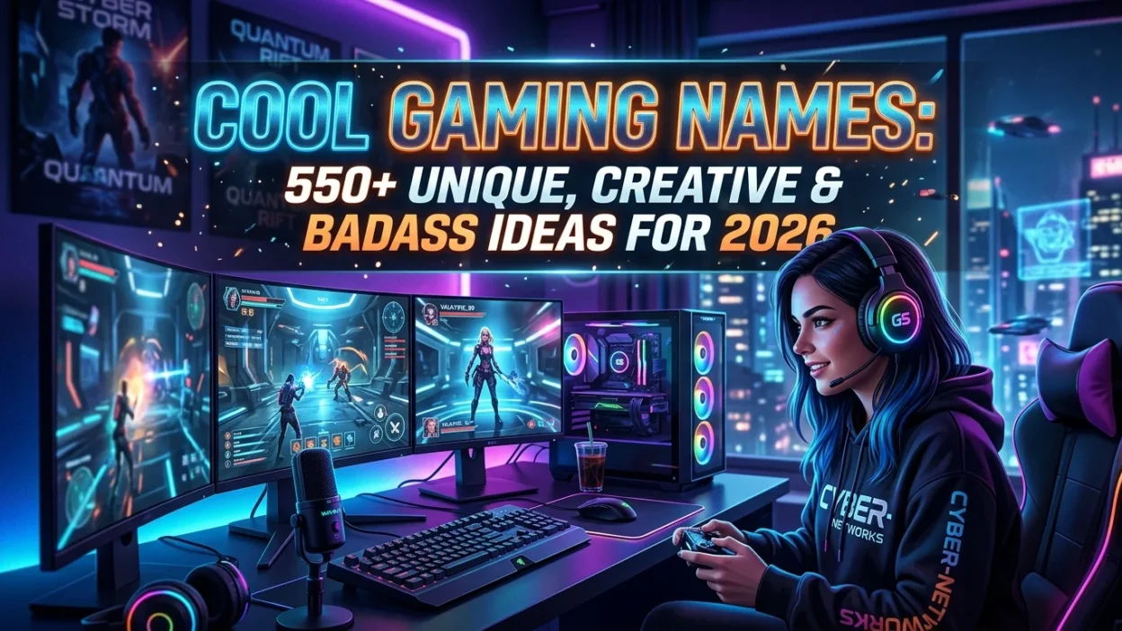550+ cool gaming names for 2026 with unique, creative, badass, stylish, and memorable ideas for gamers