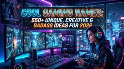 550+ cool gaming names for 2026 with unique, creative, badass, stylish, and memorable ideas for gamers