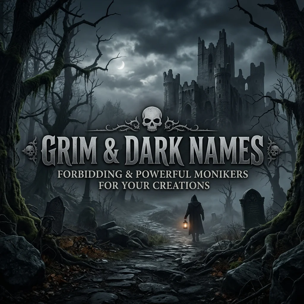 Grim and dark gamer names with intimidating, mysterious, powerful, and edgy ideas for gaming profiles in 2026