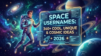 340+ space usernames with cool, unique, and cosmic ideas inspired by stars, galaxies, planets, and the universe in 2026