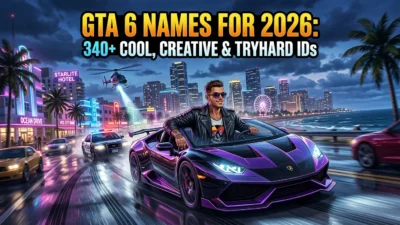 340+ GTA 6 names with cool, creative, and tryhard gaming IDs inspired by Vice City and modern GTA gameplay