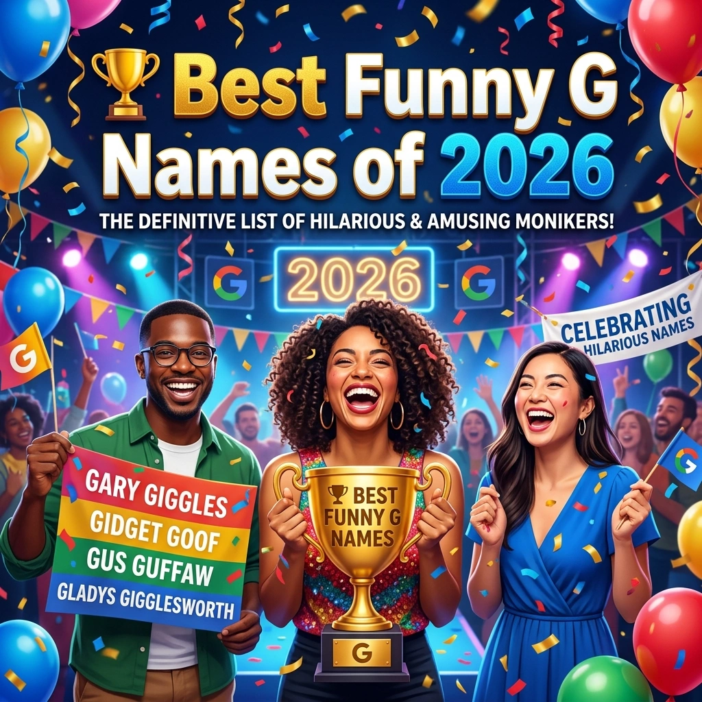 Best funny G names of 2026 with hilarious, goofy, clever, silly, creative, and memorable ideas for gaming and usernames