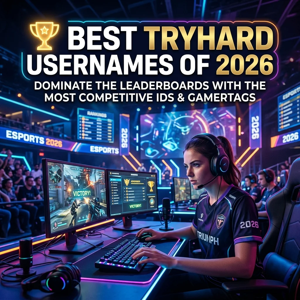 Best tryhard usernames of 2026 with sweaty, competitive, pro-style, fierce, and unique ideas for gamers