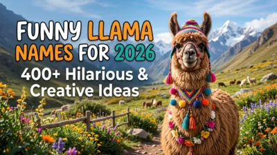 400+ funny llama names for 2026 with hilarious, creative, cute, pun-based, and unique ideas