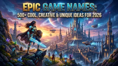 500+ epic game names for 2026 with cool, creative, unique, powerful, and legendary ideas for gamers