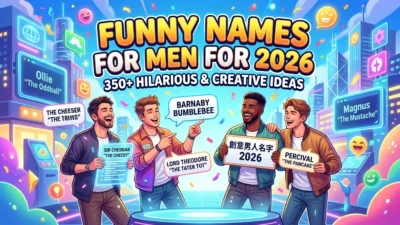 350+ funny names for men in 2026 with hilarious, clever, creative, witty, unique, and playful ideas