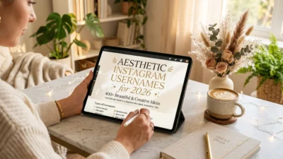 400+ aesthetic Instagram usernames for 2026 with beautiful, creative, stylish, cute, trendy, and unique ideas