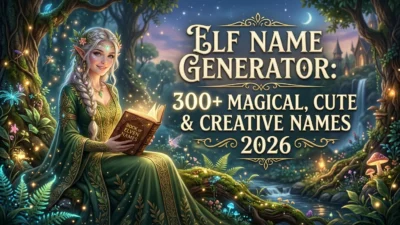 300+ elf name generator ideas for 2026 with magical, cute, creative, fantasy, and unique elf names