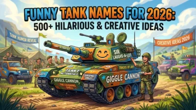 500+ funny tank names for 2026 with hilarious, creative, powerful, military-inspired, and unique ideas