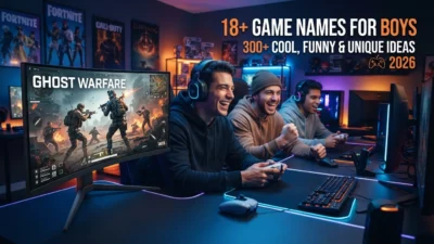 300+ 18+ game names for boys with cool, funny, edgy, and unique ideas for 2026