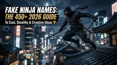 450+ fake ninja names for 2026 with cool, stealthy, creative, powerful, mysterious, and unique ideas