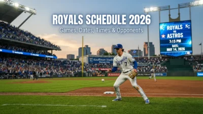 oyals schedule 2026 with Kansas City games, dates, times, and opponents