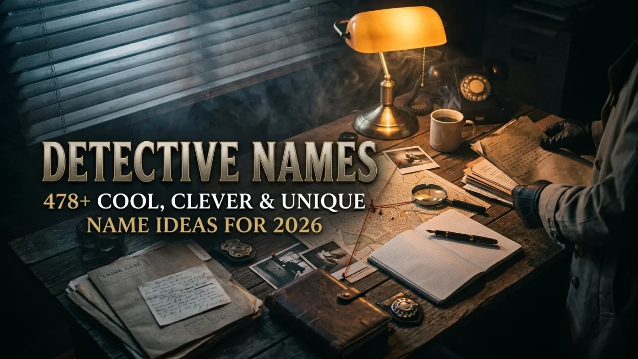 Detective names with 478+ cool, clever and unique name ideas for 2026