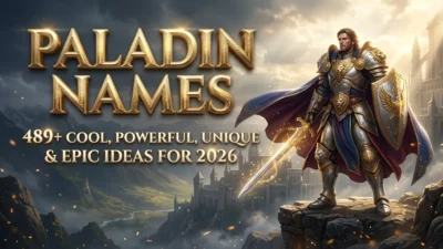 Paladin names with 489+ cool, powerful, unique and epic ideas for 2026
