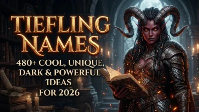 Tiefling names with 480+ cool, unique, dark and powerful ideas for 2026