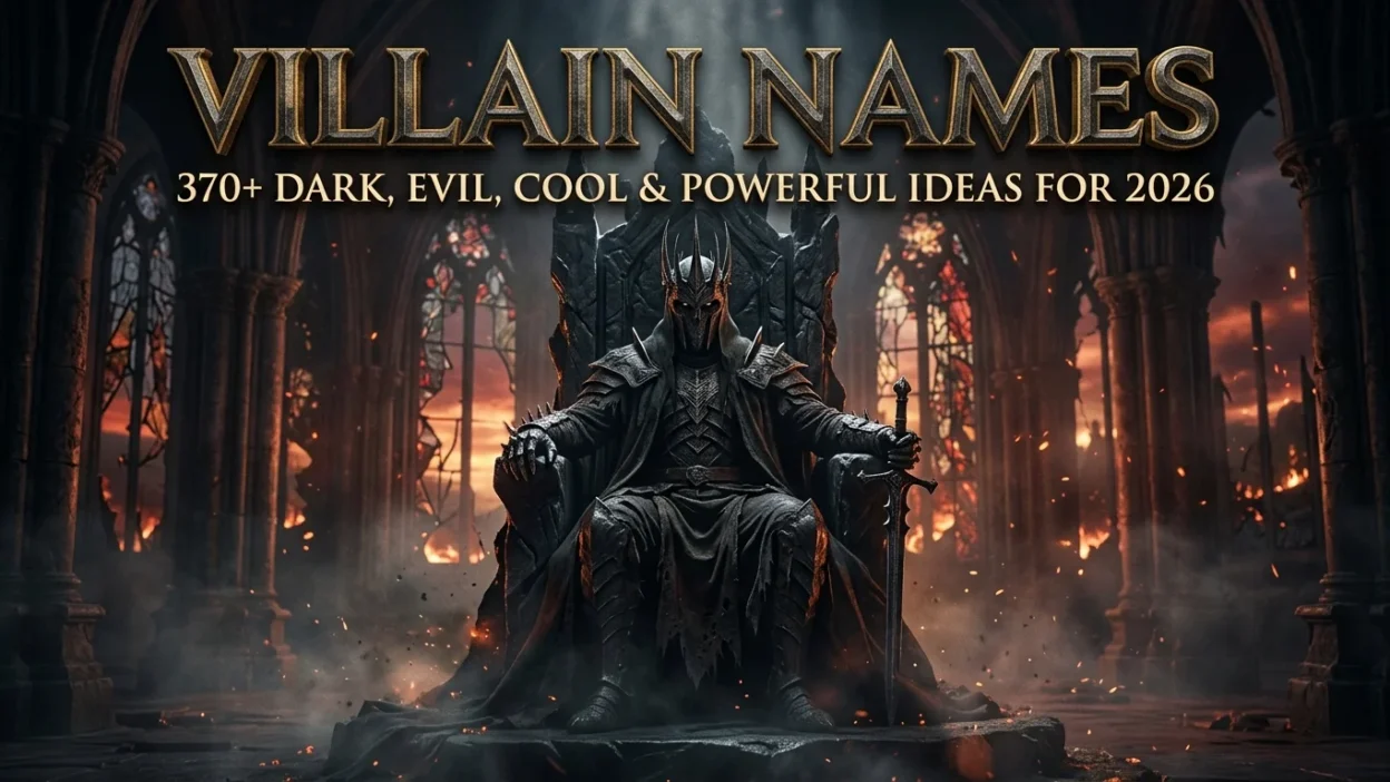 Villain names with 370+ dark, evil, cool and powerful ideas for 2026